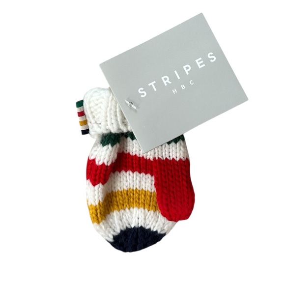 Hudson’s Bay Company HBC Stripes (4) Four Mitten Ornament Set - Picture 2 of 9